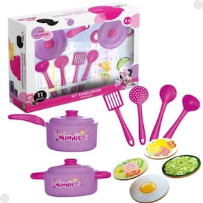 Kit Panelinhas Minnie C/Utensílios 792430 - Pais E Filhos