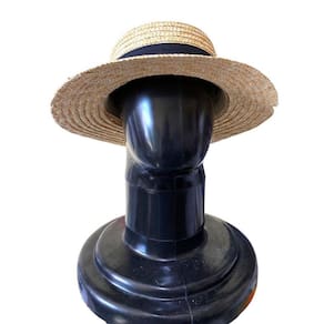 Chapéu Feminino Paris Fibra Natural Com Faixa Preta- Kit 3Un