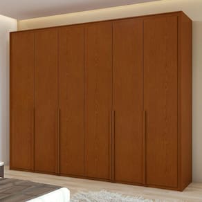 Guarda-Roupa Casal Imperatore 6 Portas 6 Gavetas 100% Mdf 81668.282 Frassino - Móveis Lopas