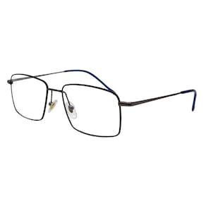 Óculos Armação Fox Fox195 C3 Metal Preto/Azul Masculino