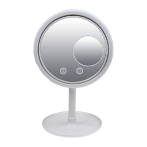 Espelho Maquiagem Led Ventilador Touch Screen Beleza Usb