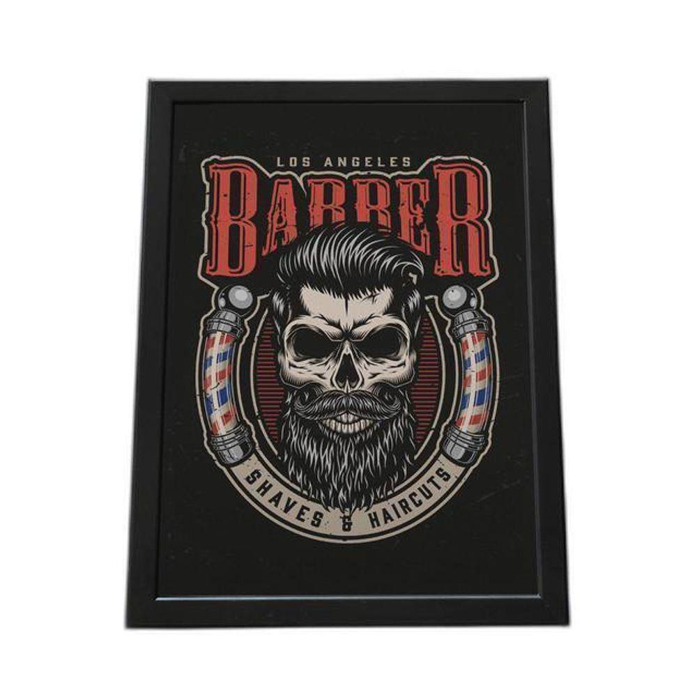 Quadro Com Moldura Barber Los Angeles