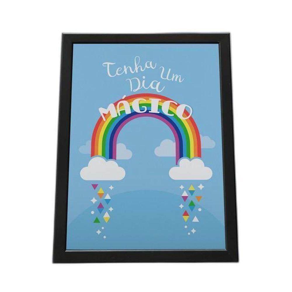 Quadro Com Moldura Tenha Um Dia Mágico