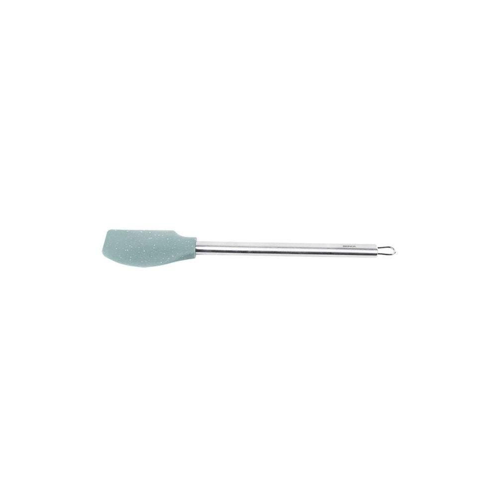 Espátula Aço Inoxidável Base Silicone 33 cm Cor Verde Linha Duo Brinox