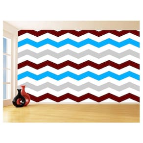 Papel De Parede 3D Sala Chevron Zig Zag Listras 3,5M Zig49