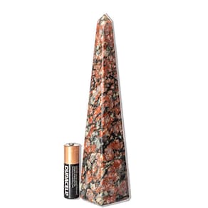 Obelisco Unakita Brasileira Lapidação Manual 16cm 213g