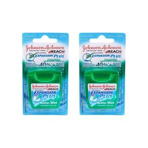 Fio Dental Johnsons Reach 50M Menta - Kit Com 2Un