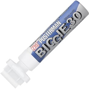 Marcador Zig Posterman Biggie 3Cm Branco Pma-130 000