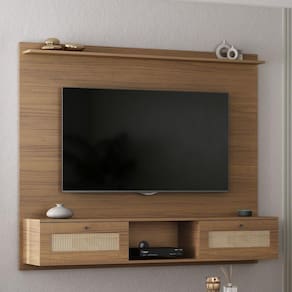 Painel para TV Até 72 Polegadas Decor 2 Portas Carvalho - Pnr Móveis