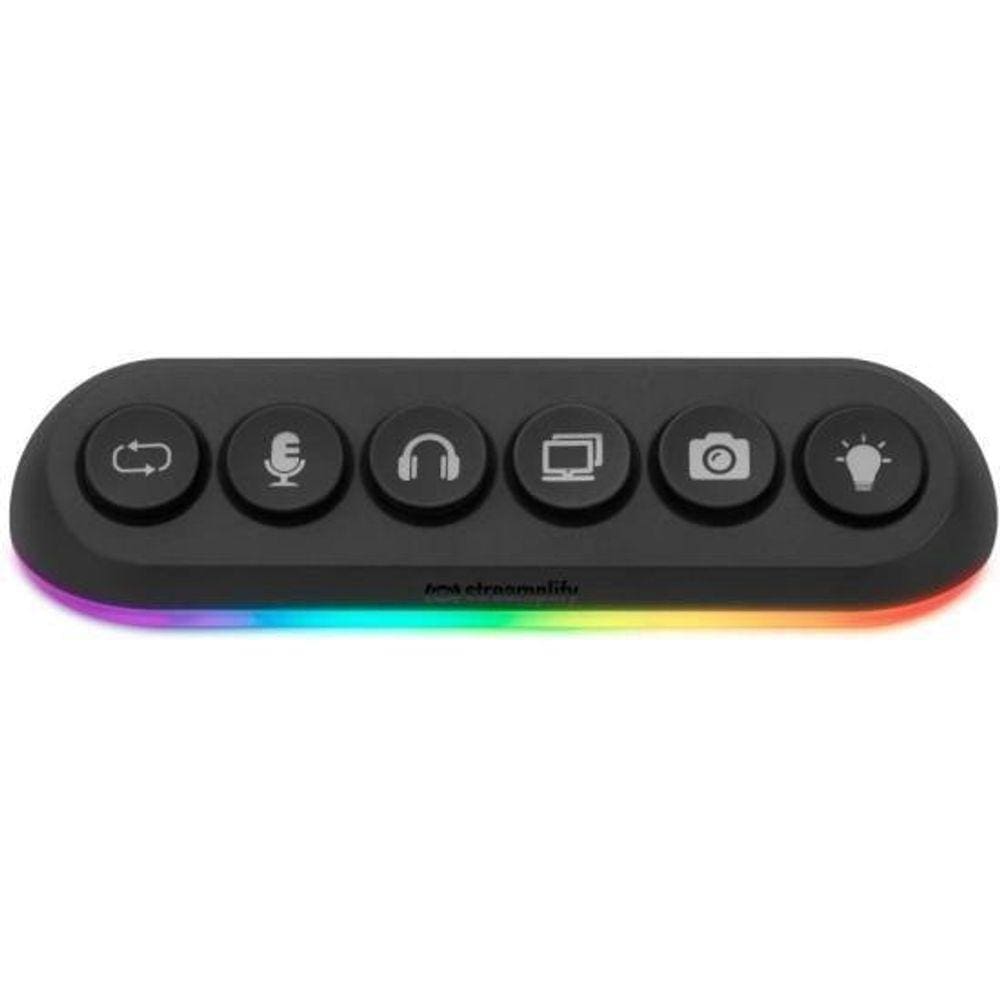 Hub USB 5 Portas 3.0 Streamplify Deck 5 Preto RGB [F002]