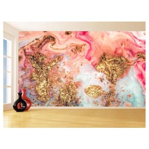 Papel De Parede 3D Estilo Marmore Tintas Cores 3,5M Mbr94