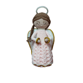 Anjinho Da Guarda Artesanal Menina Amigurumi