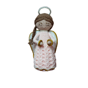 Anjo Da Guarda Amigurumi Menina Feito A Mão