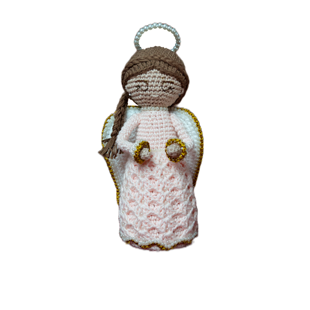 Anjo Da Guarda Artesanal Menina Amigurumi