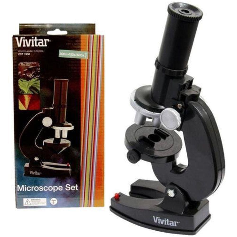 Kit Microscópio Ampliação 300 450 E 600X Vivmic20 Vivitar