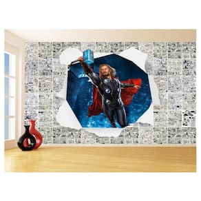 Papel De Parede 3D Heróis Página Quadrinhos Hq 3,5M Nhma168