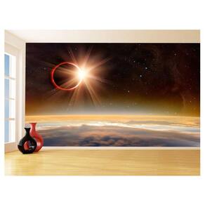 Papel De Parede Espaço Estrelas Eclipse Solar 3,5M Nsp146