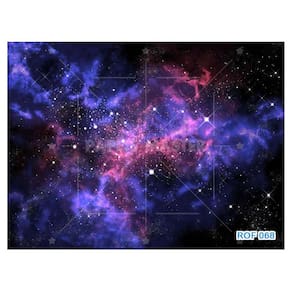 Papel De Teto Céu Espaço Estrelas Galáxias 3,5M Rof68
