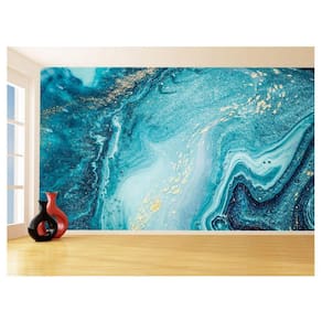 Papel De Parede 3D Estilo Marmore Tintas Cores 3,5M Mbr100