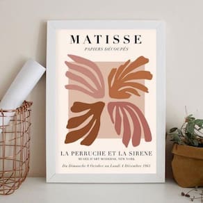 Quadro Decorativo Matisse - La Perruche 24X18Cm - Com Vidro