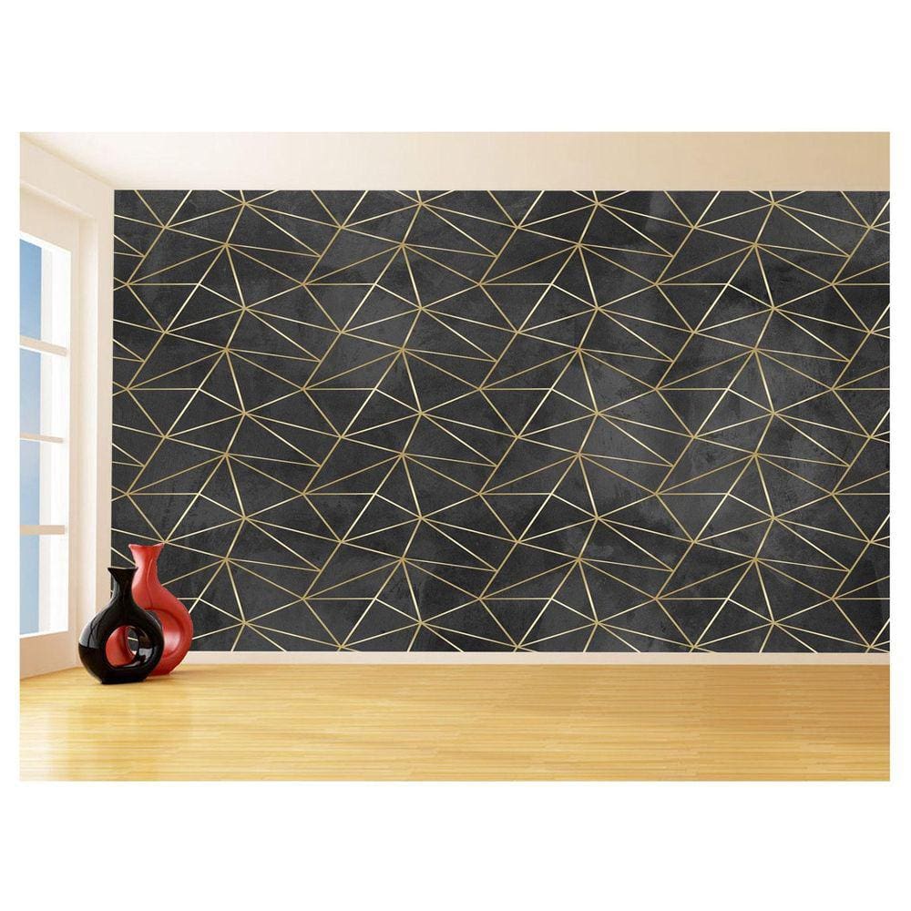 Papel De Parede 3D Concreto Queimado Risco Bege 3,5M Kkt143