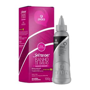Banho de Brilho Avora Splendore 3D Pink Maravilha 100g
