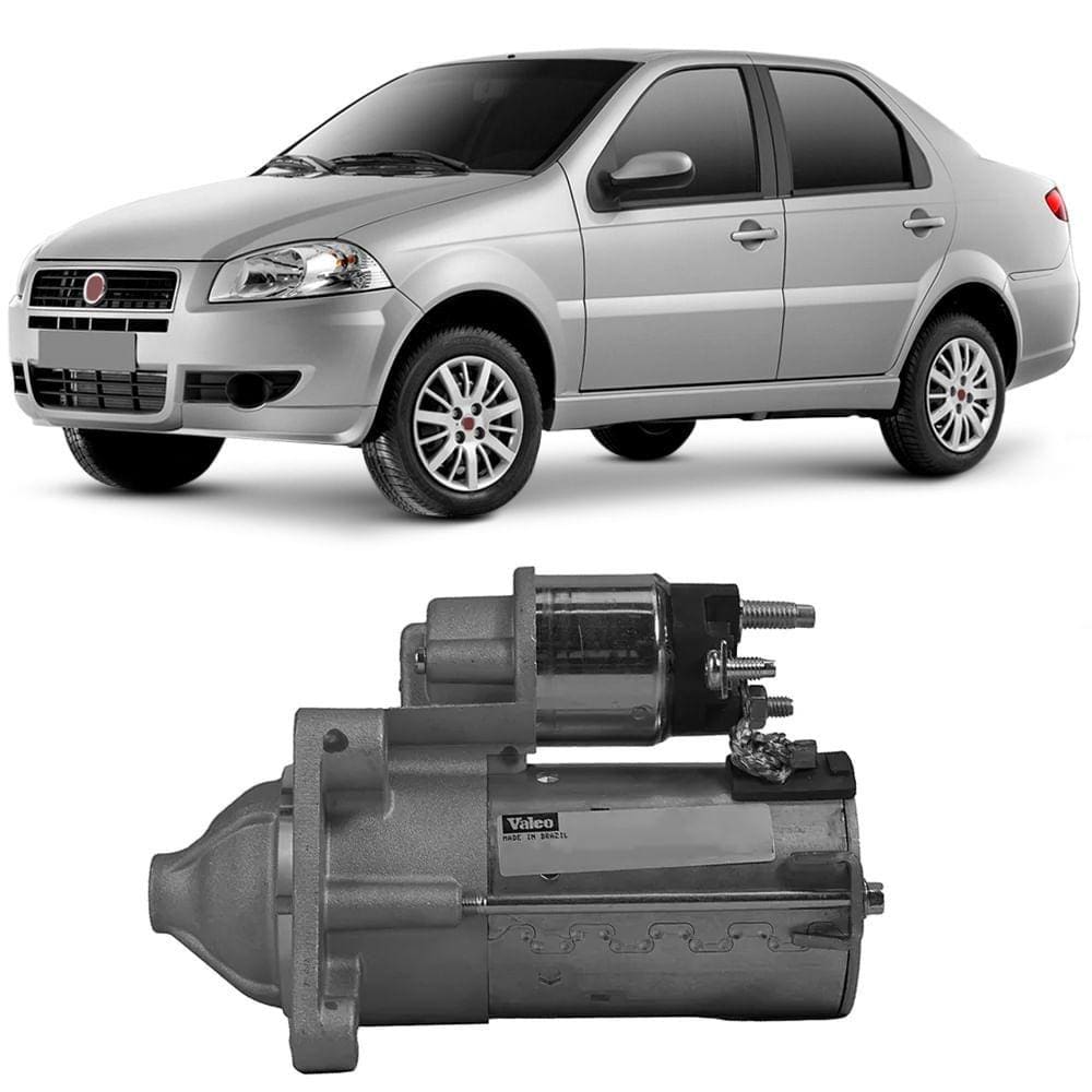 Motor De Partida Siena 2000 a 2021 1.0 Valeo 495108
