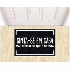 Tapete Vinil Divertido Sinta Se Em Casa 60X40 cm Variaçoes.