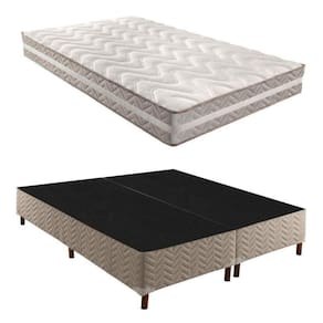 Box Queen Galaxy 42x158x198cmcom Colchão Queen Quality D33 Duoface 26x158x198cm Rustico Prata