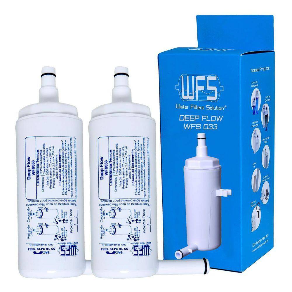 Kit 2 Refil Wfs033 Compatível Purificador Lorenzetti Giovale