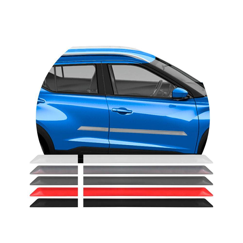 Jogo Friso Lateral Pintado Kicks 2017 em Diante Escrita Alto Relevo Cromado