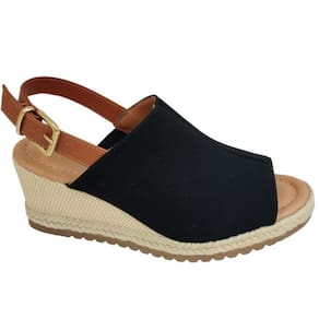 Sandalia Anabela Salto Baixo Napa Bebecê T5828-164