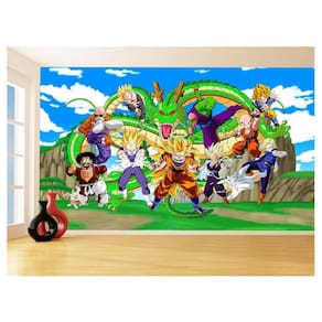 Papel De Parede Dragon Ball Goku Vegeta Anime 3,5M Dbz455