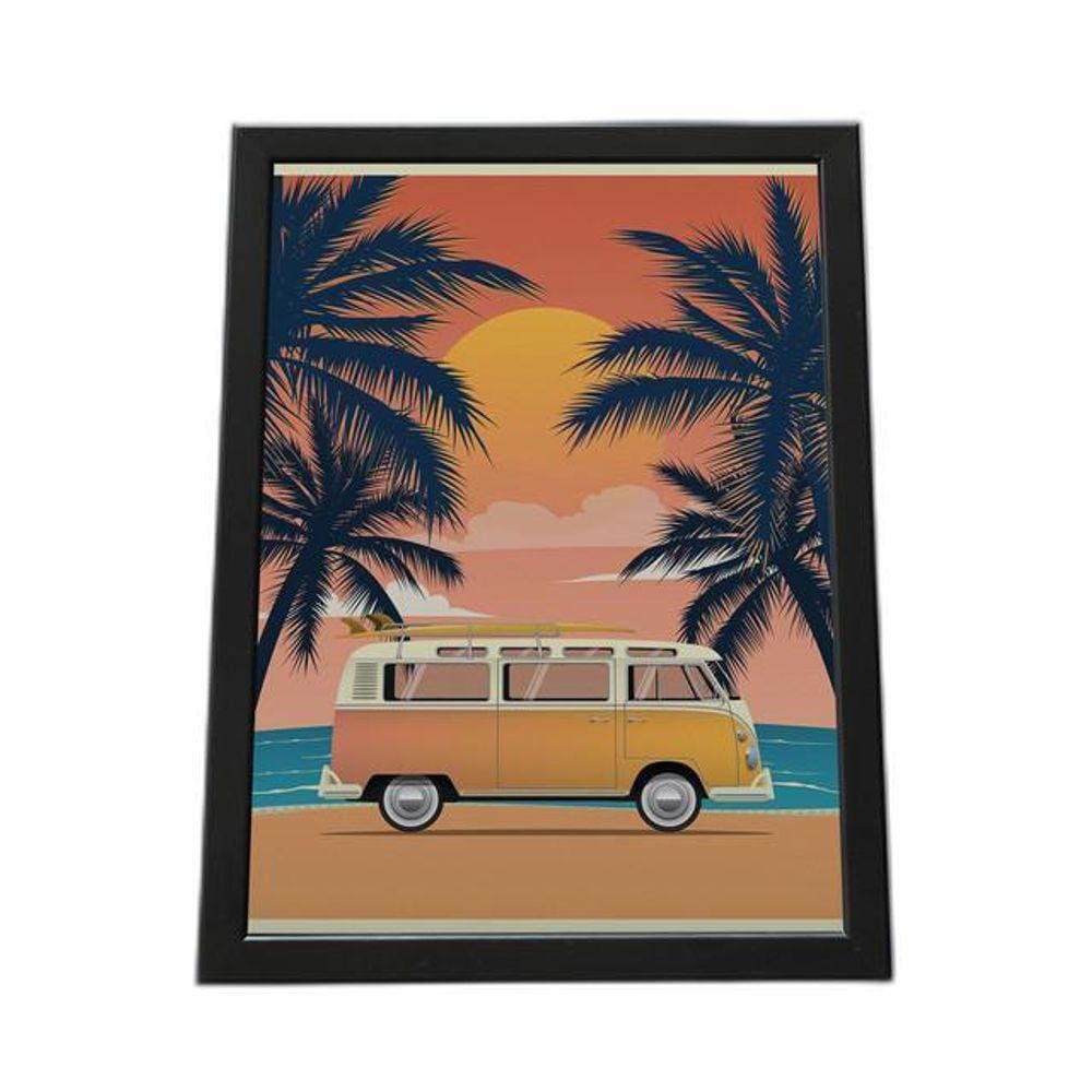 Quadro Com Moldura Paisagem Komb E Mar