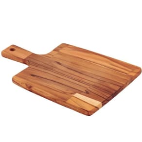 FSC Tábua Retangular Tramontina Kitchen em Madeira Teca com Cabo 40x27 cm