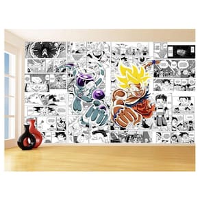 Papel De Parede Dragon Ball Goku Vegeta Anime 3,5M Dbz245