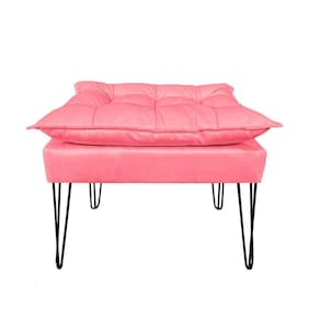 Puff Decorativo Opala Sala Quarto Recepção Penteadeira Suede