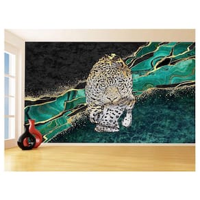 Papel De Parede 3D Animais Pop Art Onça Pintada 3,5M Pxa72