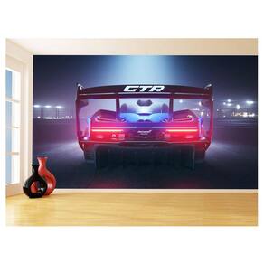 Papel De Parede 3D Carro Mc Laren Pista Super 3,5M Car284