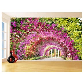 Papel De Parede 3D Estrada Caminho Paisagem 3,5M Nes136
