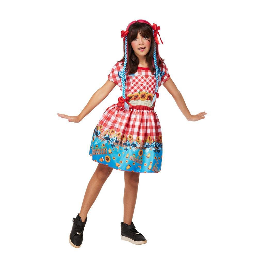 Vestido Caipira Infantil Festa Junina Varias Cores