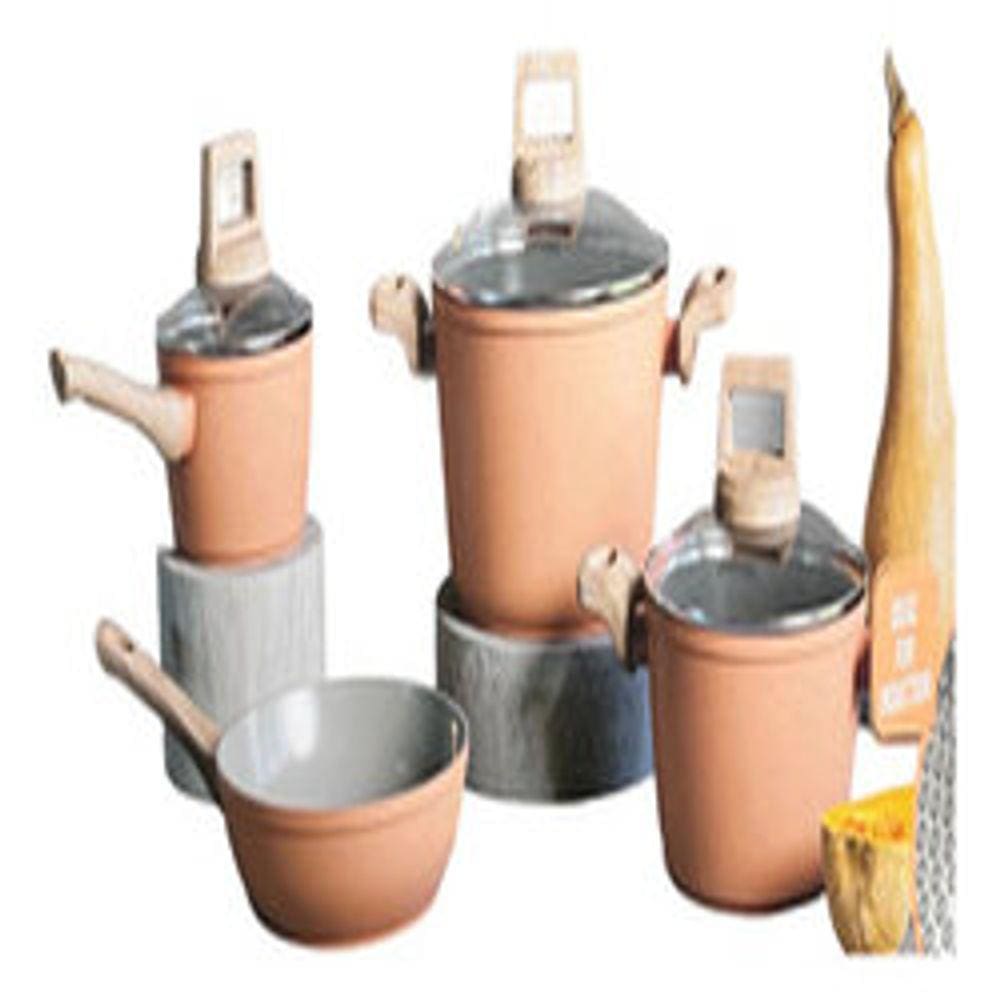Conjunto 4 Panelas Orange Ceramica Cabos Alça Soft - Jomafe