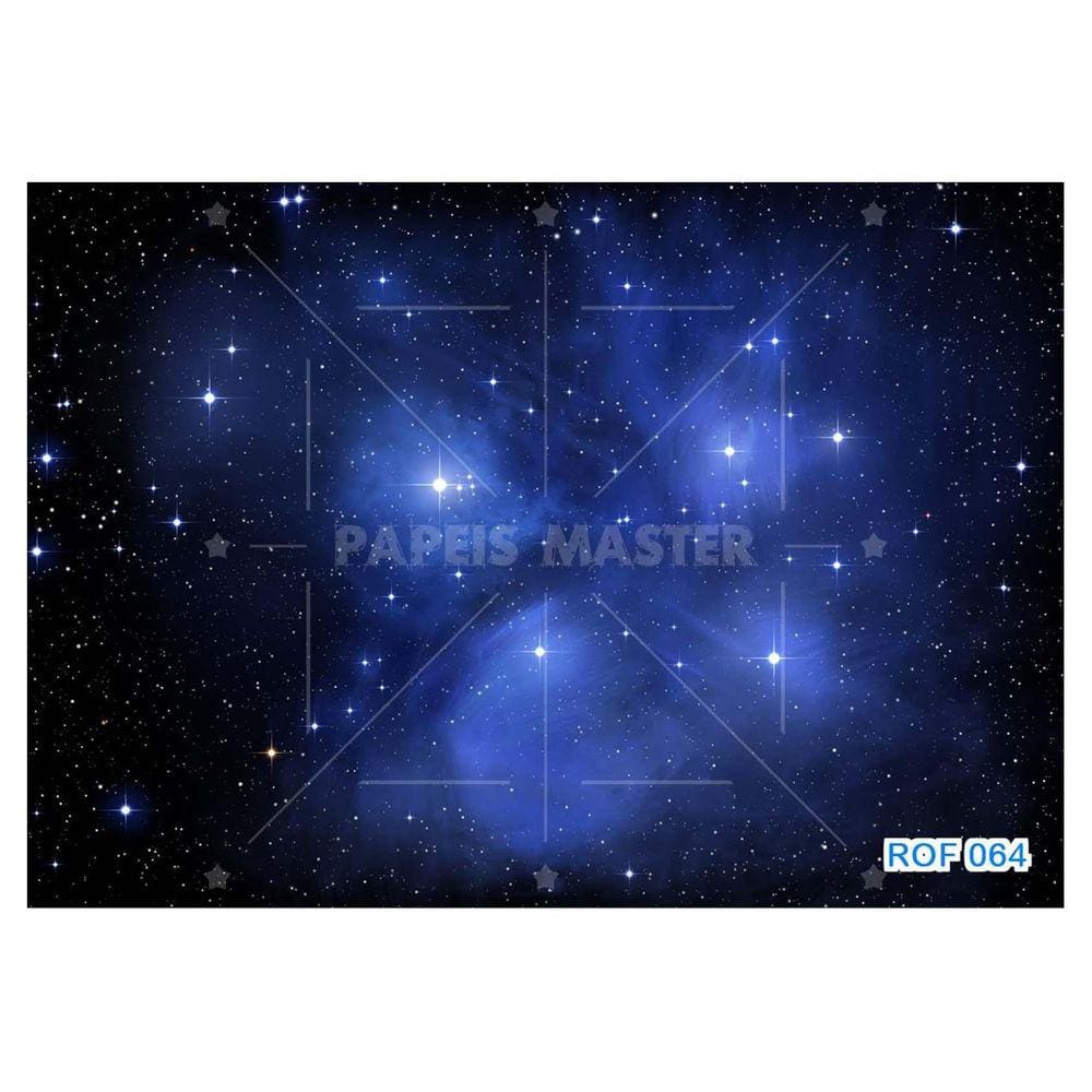 Papel De Teto Céu Espaço Estrelas Galáxias 3,5M Rof64