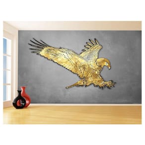 Papel De Parede 3D Animais Pop Art Águia Voando 3,5M Pxa258