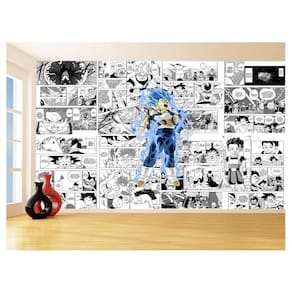 Papel De Parede Dragon Ball Vegeta Blue Anime 3,5M Dbz705