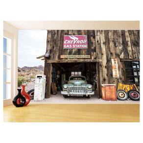 Papel De Parede 3D Carro Antigo Clássico Vintage 3,5M Cxr18