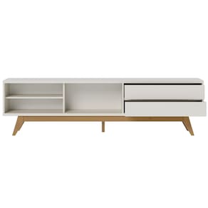 Rack Frisado para TVs 75" Calabria Off White Matte