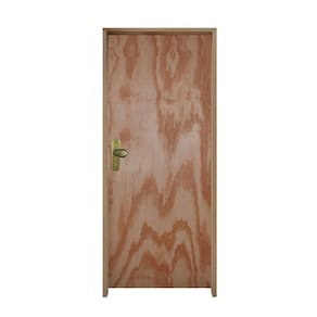 Kit Porta Pronta Lisa 210x70cm Direito Batente 14cm Fechadura Taco de Golf
