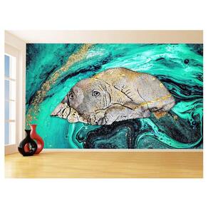 Papel De Parede 3D Animais Pop Art Cachorro Pet 3,5M Pxa218