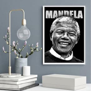 Quadro Decorativo Mandela 33X24Cm - Com Vidro